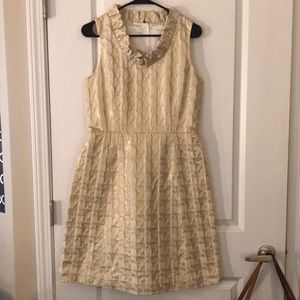 Kate Spade Gold Houndstooth Dress ♠️